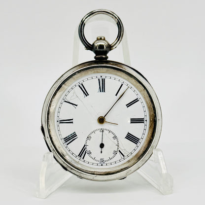 Antique Silver Pocket Watch – London Import 1918 – William Henry Sparrow – Spares/Repair