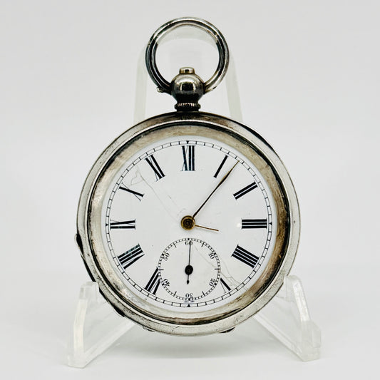 Antique Silver Pocket Watch – London Import 1918 – William Henry Sparrow – Spares/Repair