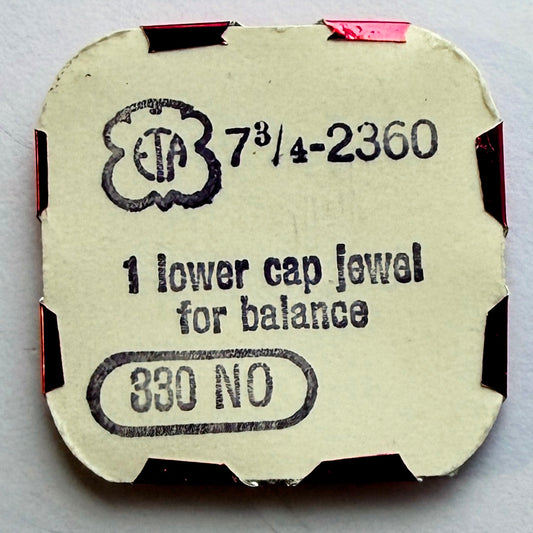 ETA 2360 - Lower Cap Jewel For Balance - 330 NO