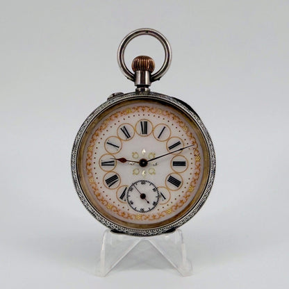 Antique Swiss 935 Silver Pocket Watch - Gédéon Thommen G.T. - Working