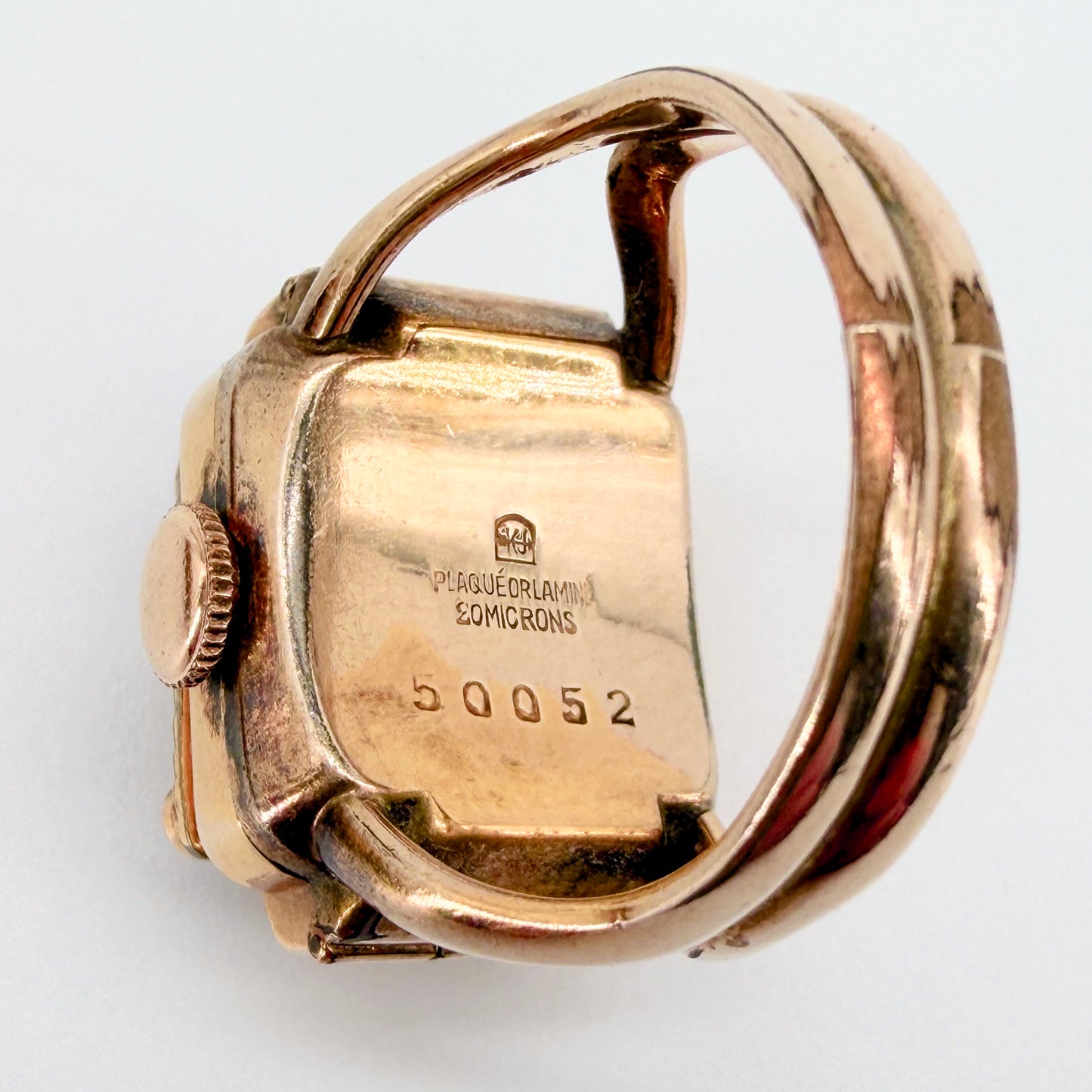 Vintage Sully Gold Plated Ring Watch – AS 976 – 17 Jewels – Working