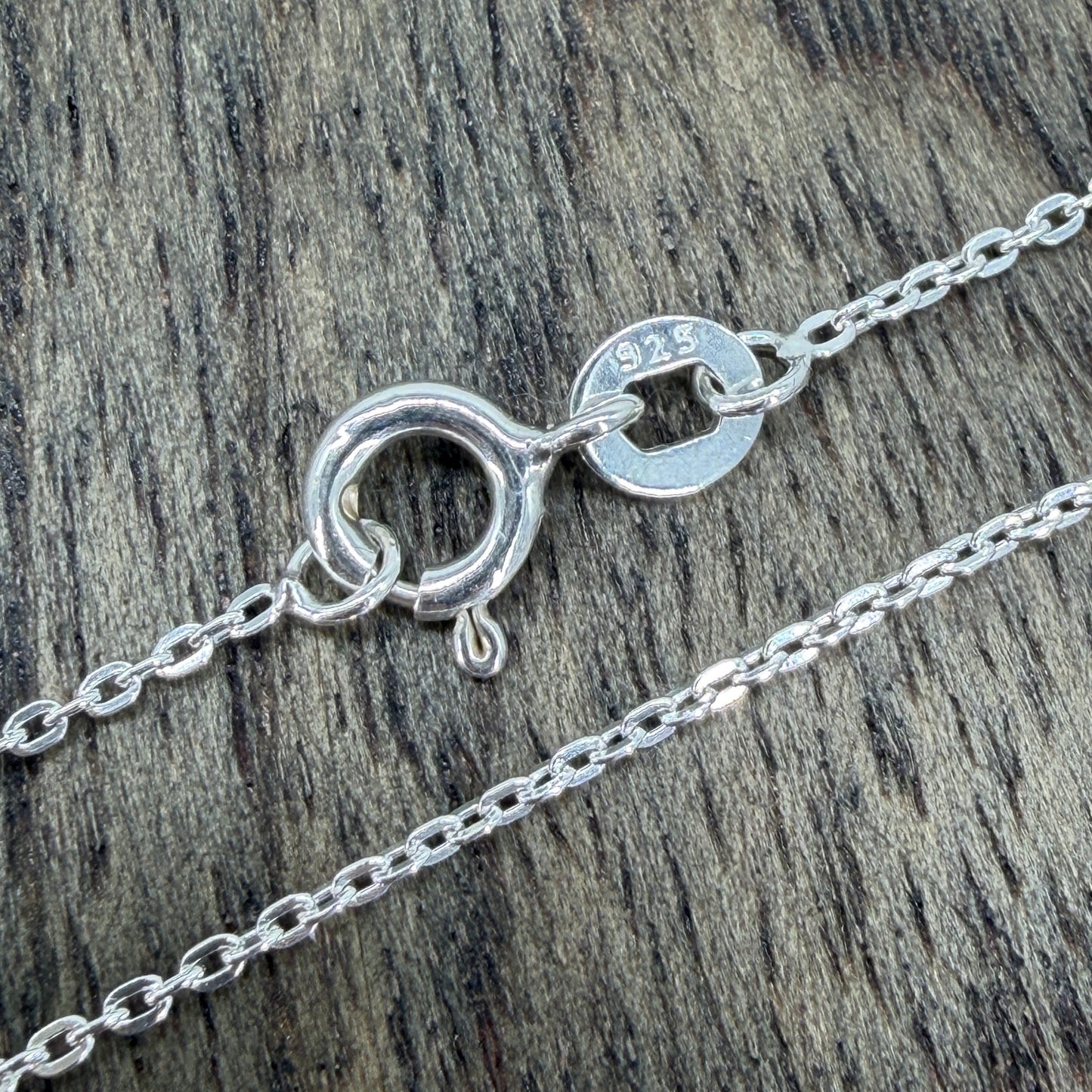 Brand New 925 Sterling Silver Trace Chain Necklace – 18" (45cm)