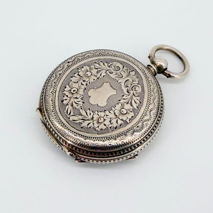Antique Swiss Silver Cased Pocket Watch – Paul Jacky & Co. – Working