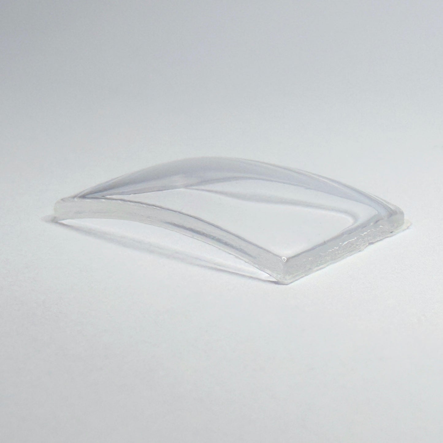 Rectangle - Bottom Edge Curved (Long Sides) - G-S Flexo Acrylic Watch Crystals - Vintage New Old Stock