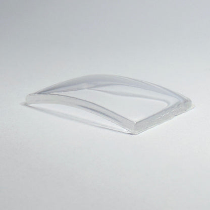 Rectangle - Bottom Edge Curved (Long Sides) - G-S Flexo Acrylic Watch Crystals - Vintage New Old Stock