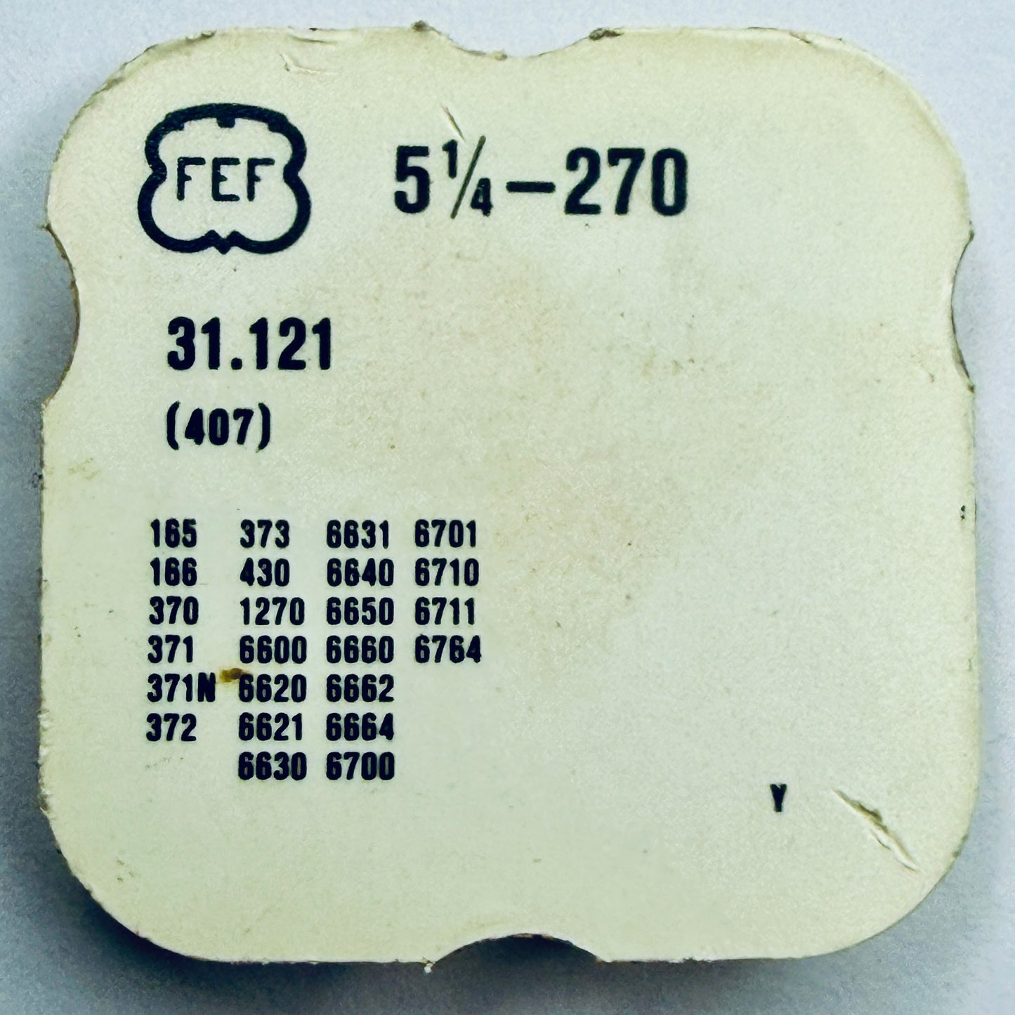 FEF 270 – Clutch Wheel - 31.121 (407)