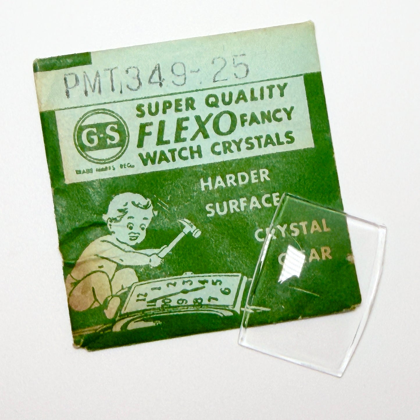 Tonneau / Barrel (PMT Series) - Bottom Edge Curved (Long Sides) - G-S Flexo Acrylic Watch Crystals - Vintage New Old Stock