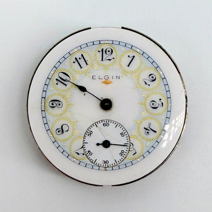 Antique Elgin Pocket Watch Movement - Model 3 - c.1908 - Spares/Reapir