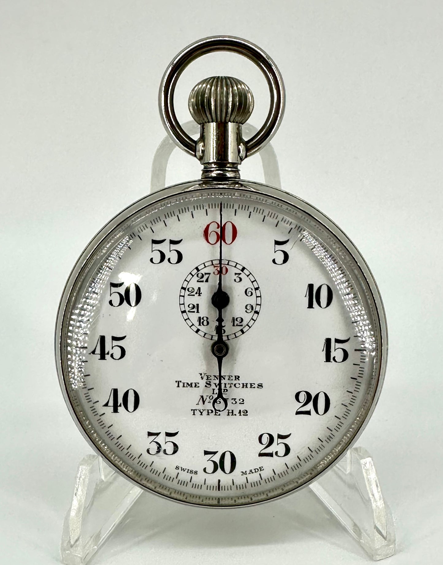 WW2 Air Ministry Venner Time Switches Stopwatch – Mark VI Ref. 6B/132, 11 Jewels, Swiss Made