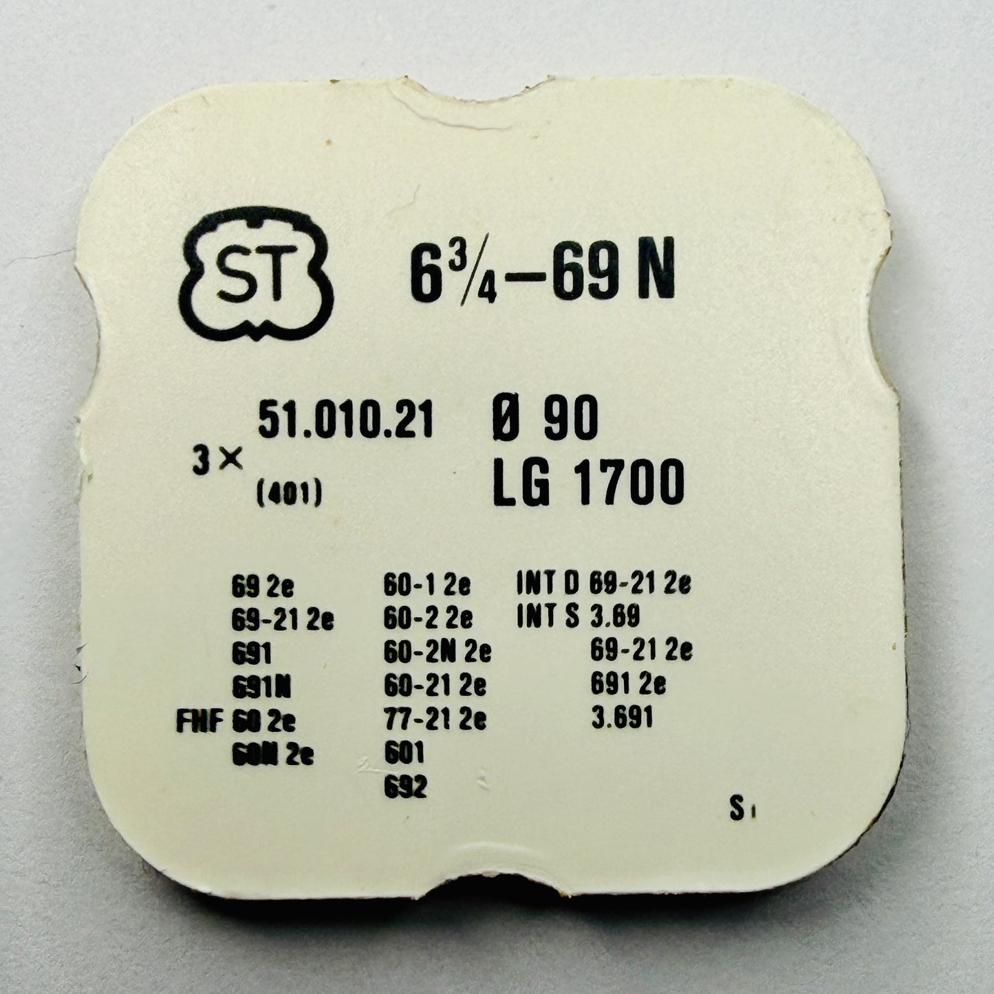 ST 69 N – Winding Stem - Tap 90 (51.010.21 / 401)