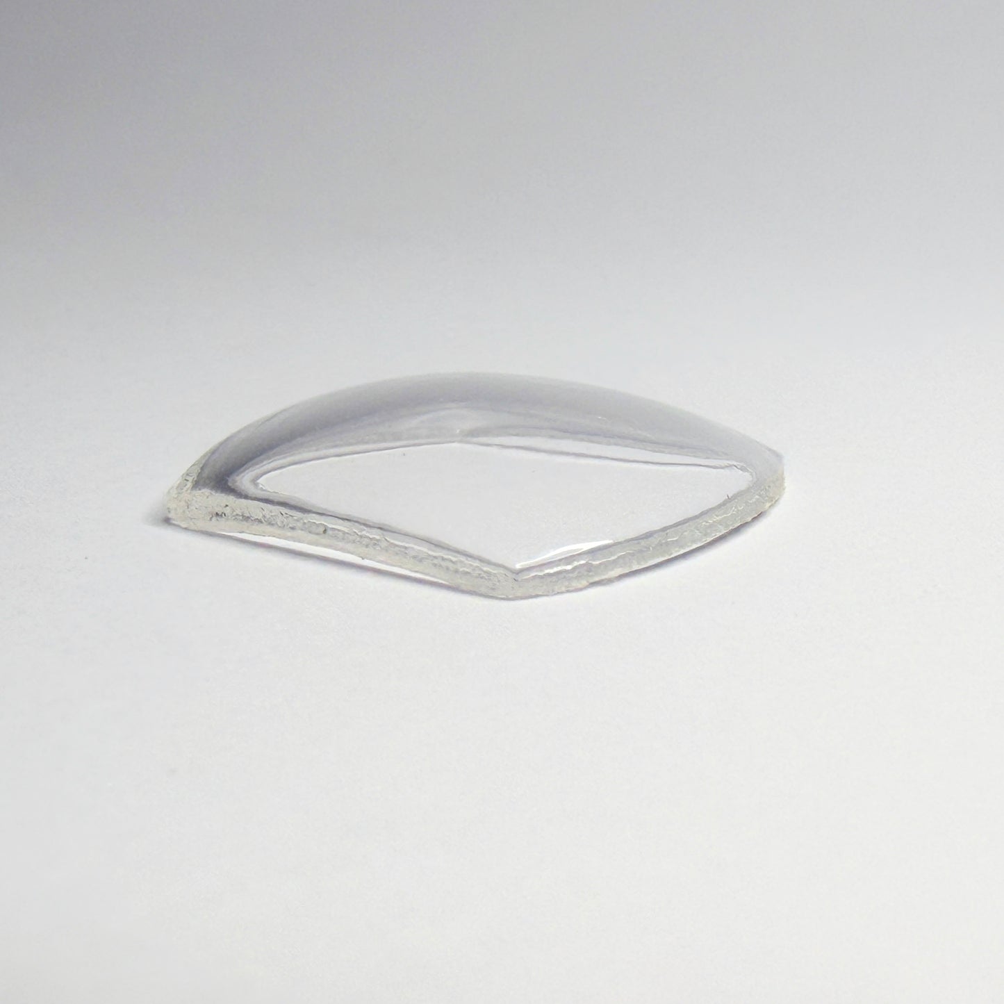Tonneau / Barrel - Bottom Edge Curved (Both Sides) - G-S Flexo Acrylic Watch Crystals - Vintage New Old Stock
