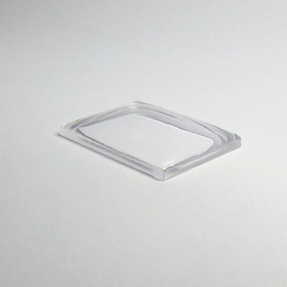 Rectangle Domed - Bottom Edges Flat - G-S Flexo Acrylic Watch Crystals - Vintage New Old Stock