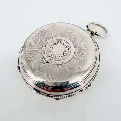 Antique Silver Cased Waltham Pocket Watch - Model 1883 - c.1903 - Working