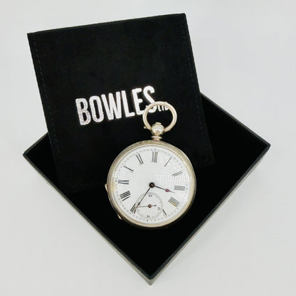 Antique Silver Cased Pocket Watch - Key Wound - Working