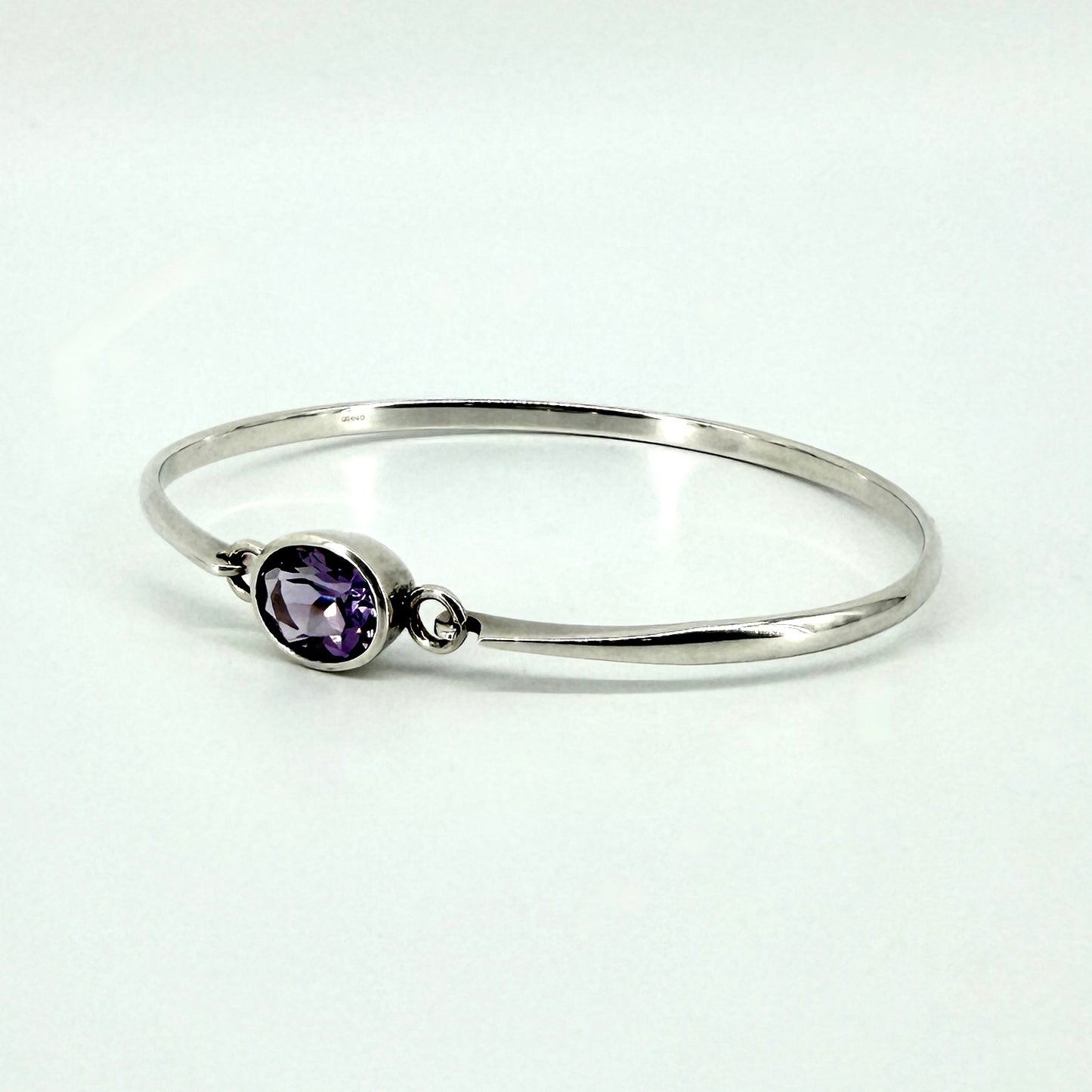 Kit Heath 925 Sterling Silver Amethyst Bangle – Edinburgh Hallmark