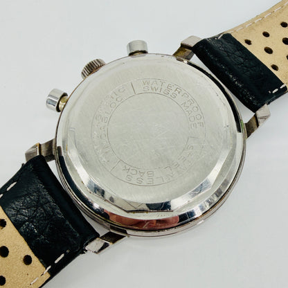 Vintage Freeson Black Dial Chronograph Watch - Landeron 48 - c.1960s