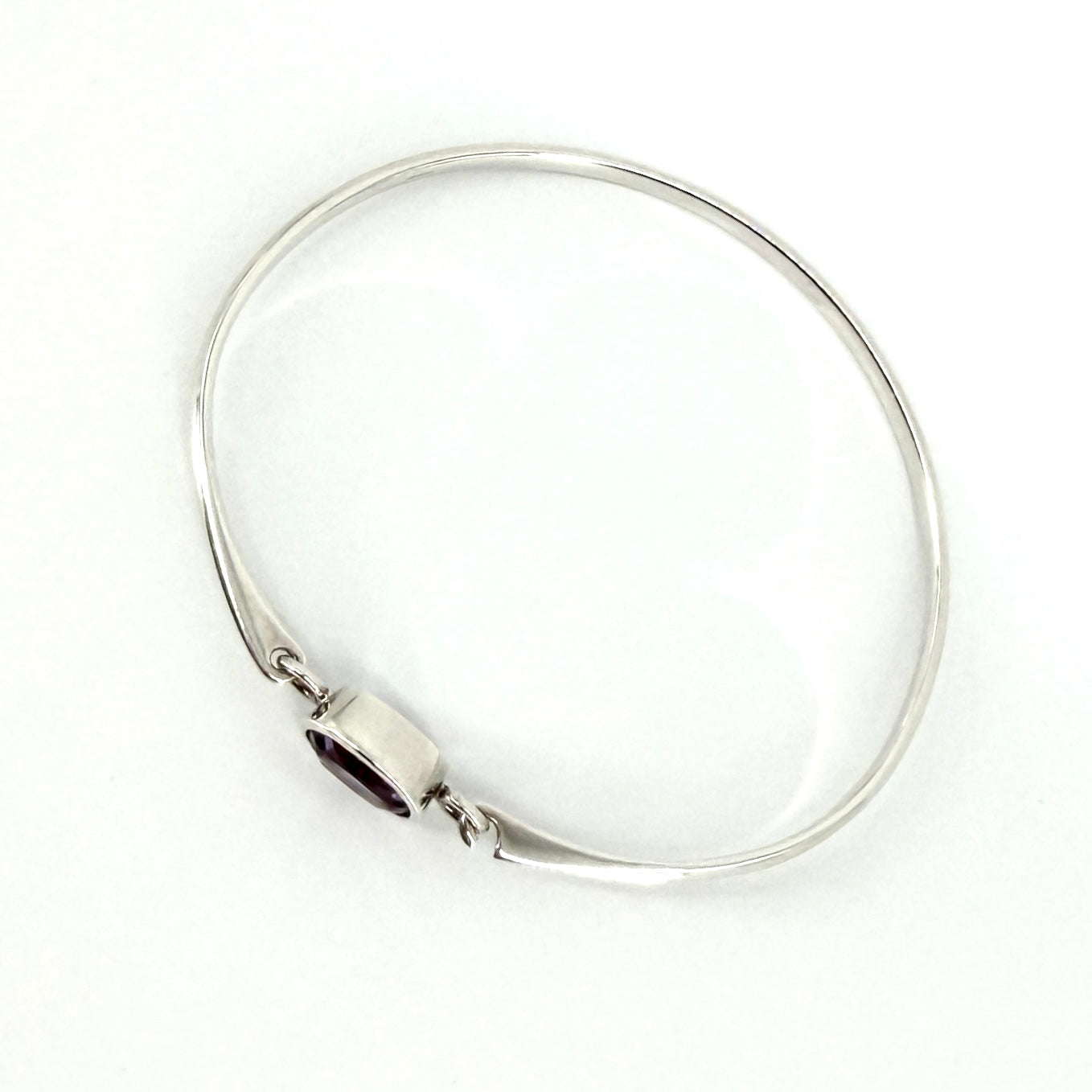 Kit Heath 925 Sterling Silver Amethyst Bangle – Edinburgh Hallmark