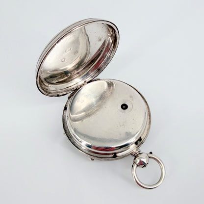 Antique Silver Fusee Pocket Watch - London 1873 William Carter - Working