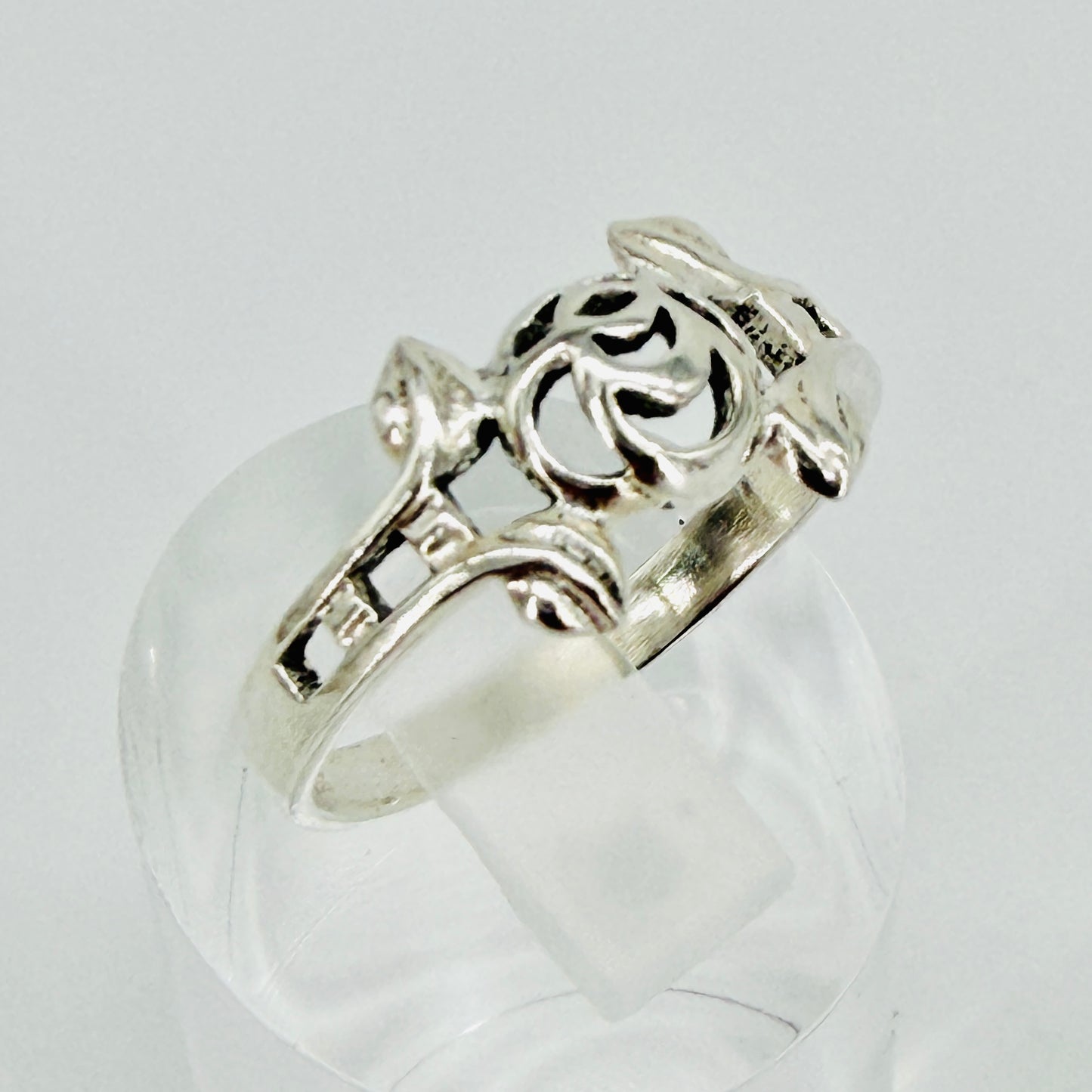 Vintage Kit Heath 925 Sterling Silver Celtic Knot Ring UK Size S KH-93