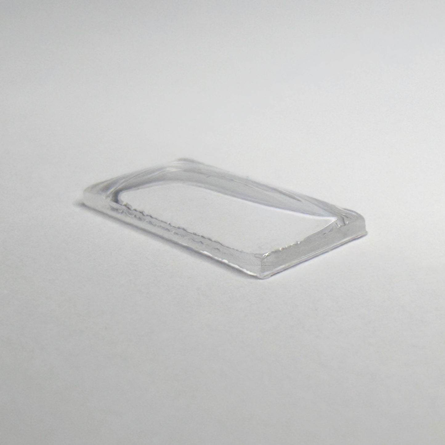 Rectangle Domed - Bottom Edges Flat - G-S Flexo Acrylic Watch Crystals - Vintage New Old Stock