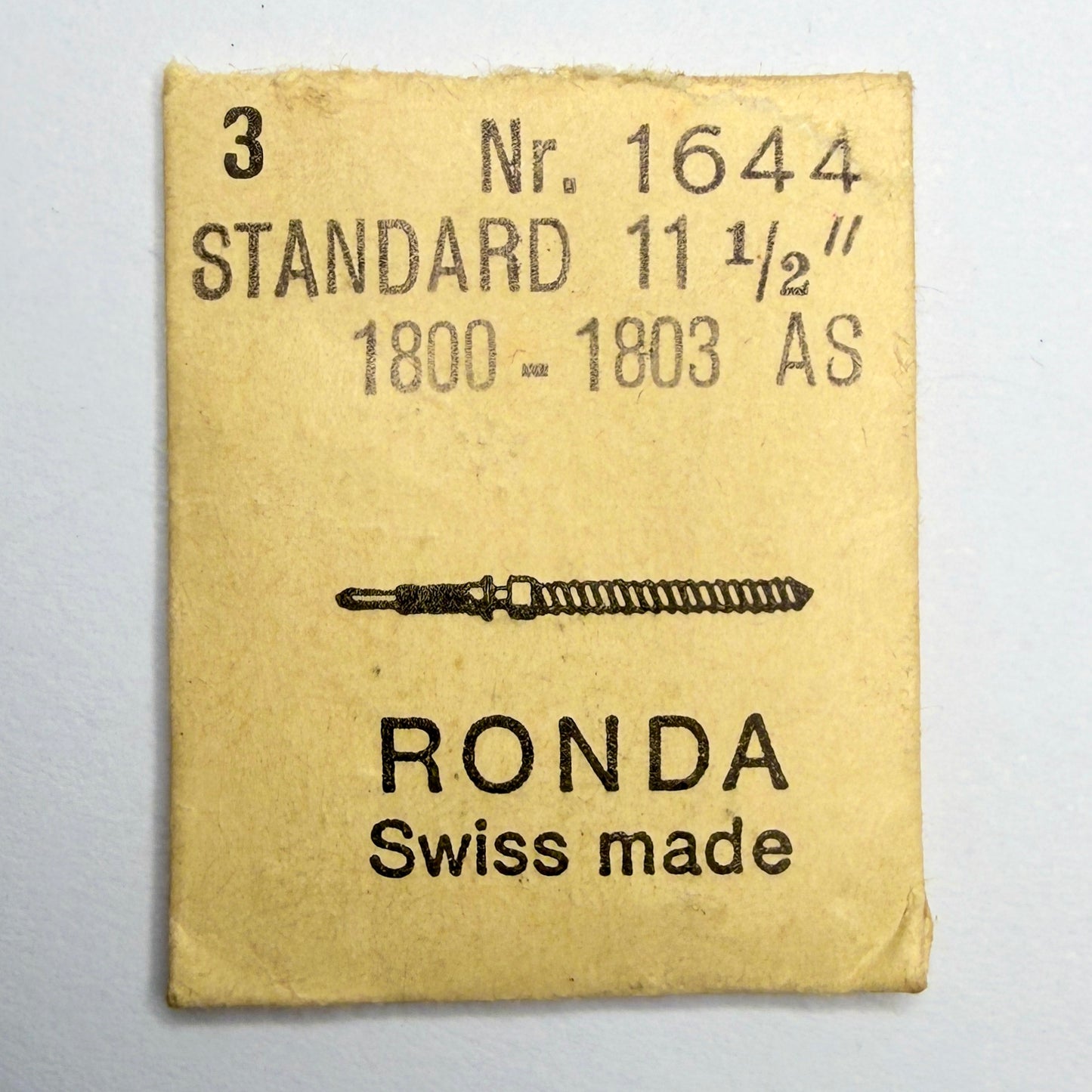 Standard 1800 / 1803 / 1951 - Winding Stem - Ronda 1644