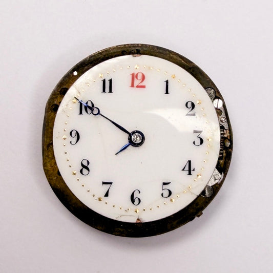 Antique Degoumois & Co. Swiss Watch Movement – Enamel Dial – Spares/Repair