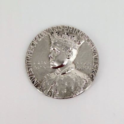 1911 Investiture of Edward, Prince of Wales Silver Medal by Goscombe John