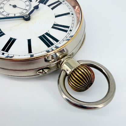 Antique DOXA Goliath Swiss Pocket Watch - 66mm - Working