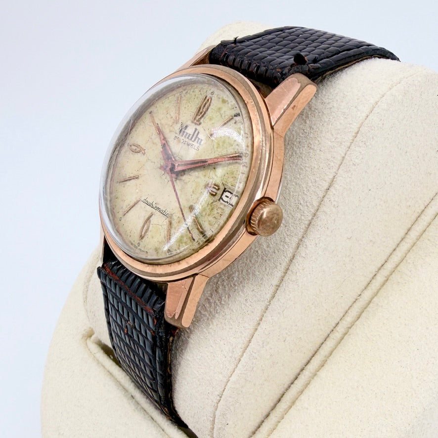 Vintage MuDu Doublematic Automatic Wristwatch – Felsa 4002 – Working