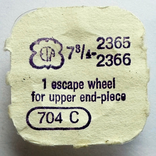 ETA 2365 / 2366 - Escape Wheel - 704 C