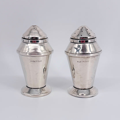 Antique Sterling Silver Salt & Pepper Pots – Birmingham 1932 – A. L. Davenport