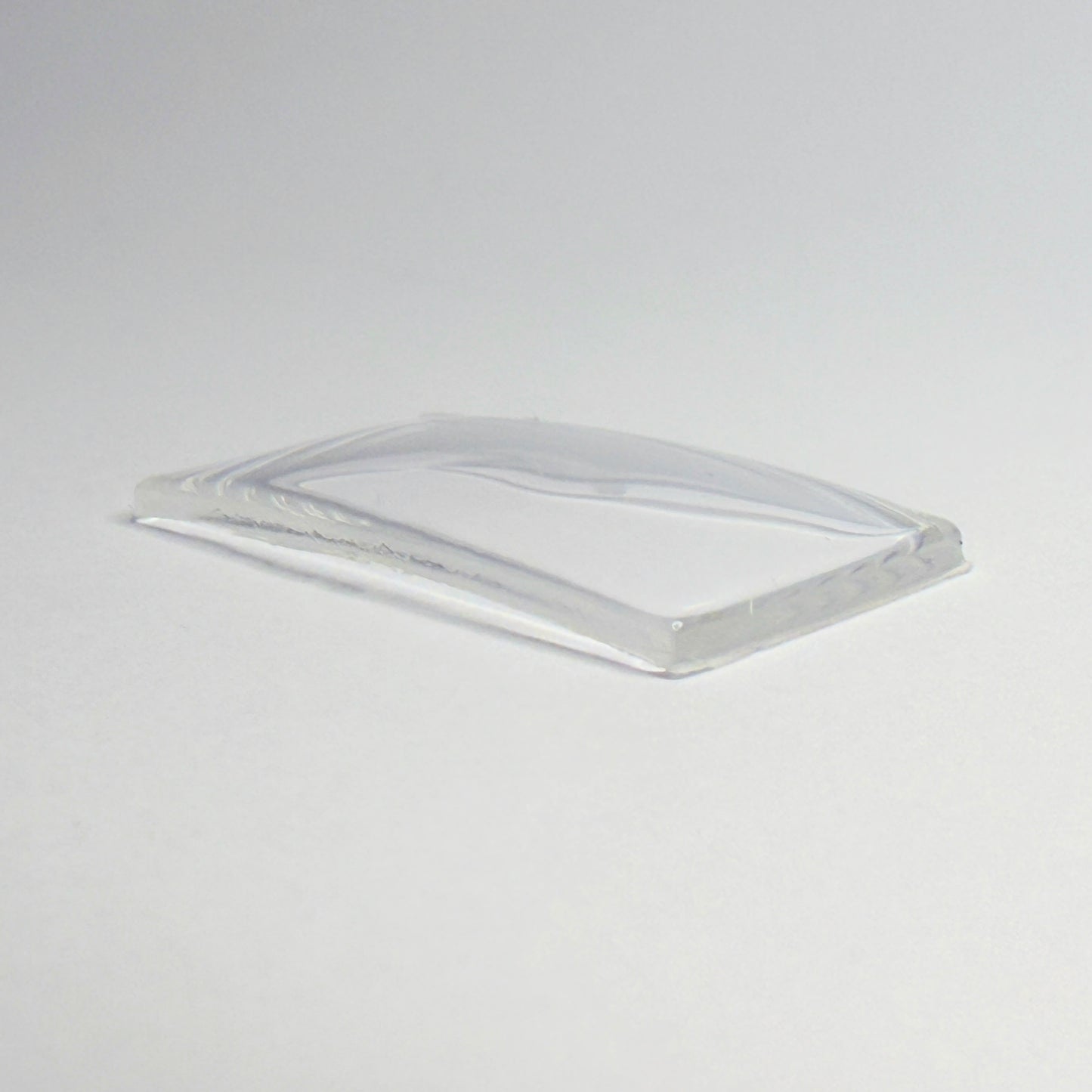 Rectangle - Bottom Edge Curved (Long Sides) - G-S Flexo Acrylic Watch Crystals - Vintage New Old Stock