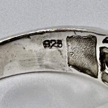 Vintage Sterling Silver Signet Ring 925 UK Size M½
