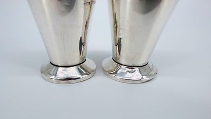 Antique Sterling Silver Salt & Pepper Pots – Birmingham 1932 – A. L. Davenport