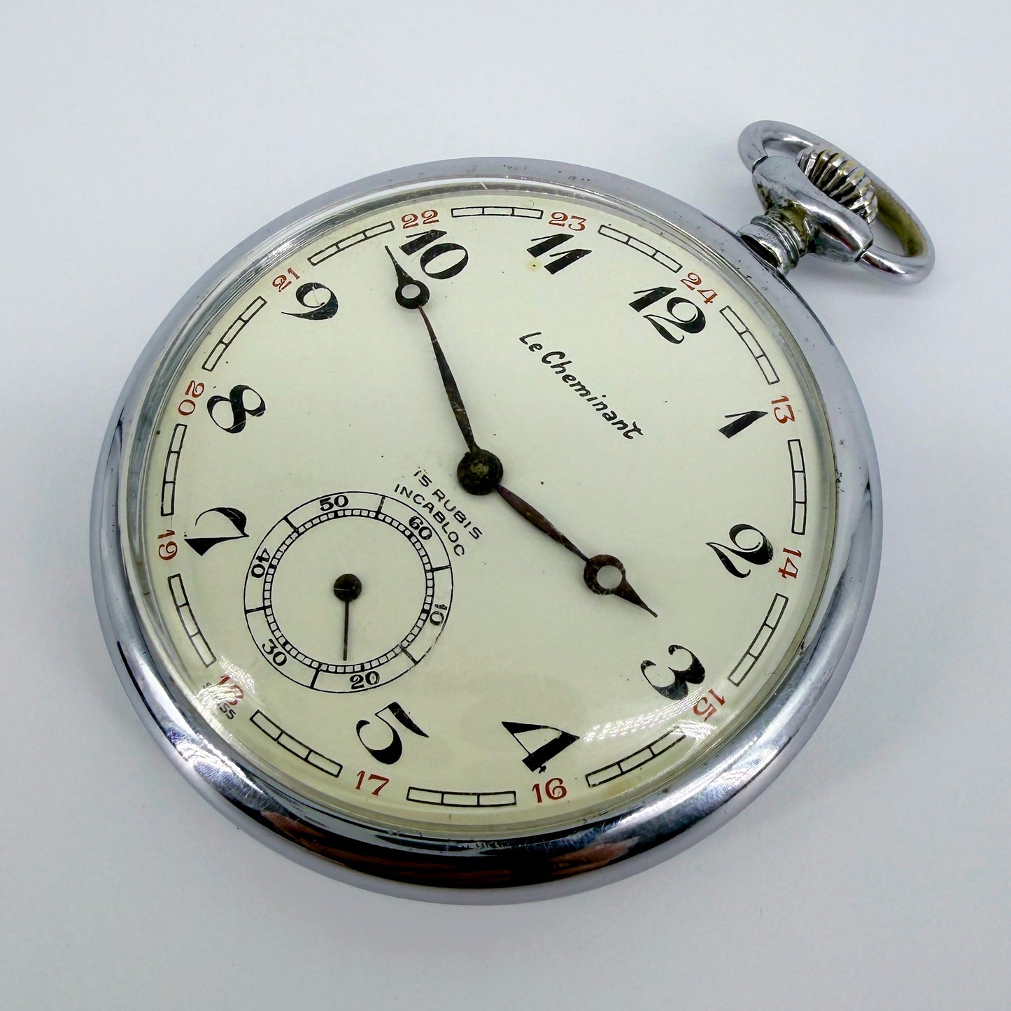 Vintage Le Cheminant Pocket Watch – 15 Jewel Swiss UT 6497 – Working