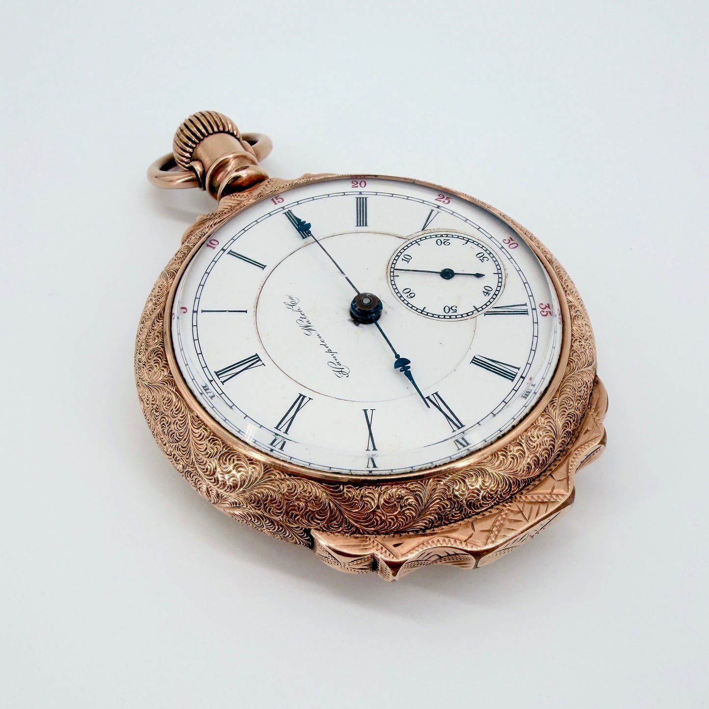 Antique Hampden Model 2 - Special Adjusted Railroad Pocket Watch - c.1892 - Working