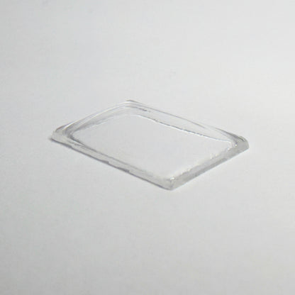 Rectangle Domed - Bottom Edges Flat - G-S Flexo Acrylic Watch Crystals - Vintage New Old Stock