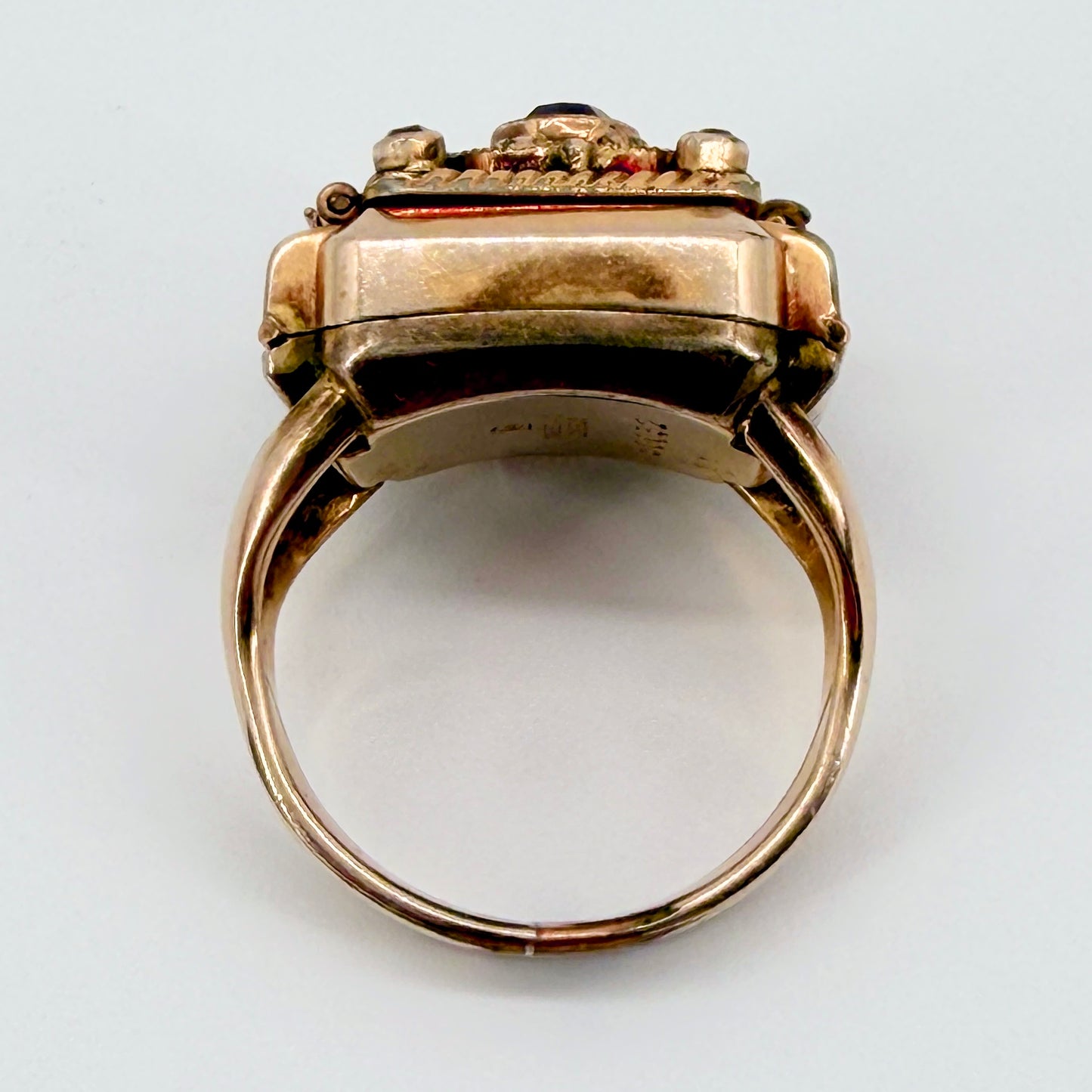 Vintage Sully Gold Plated Ring Watch – AS 976 – 17 Jewels – Working