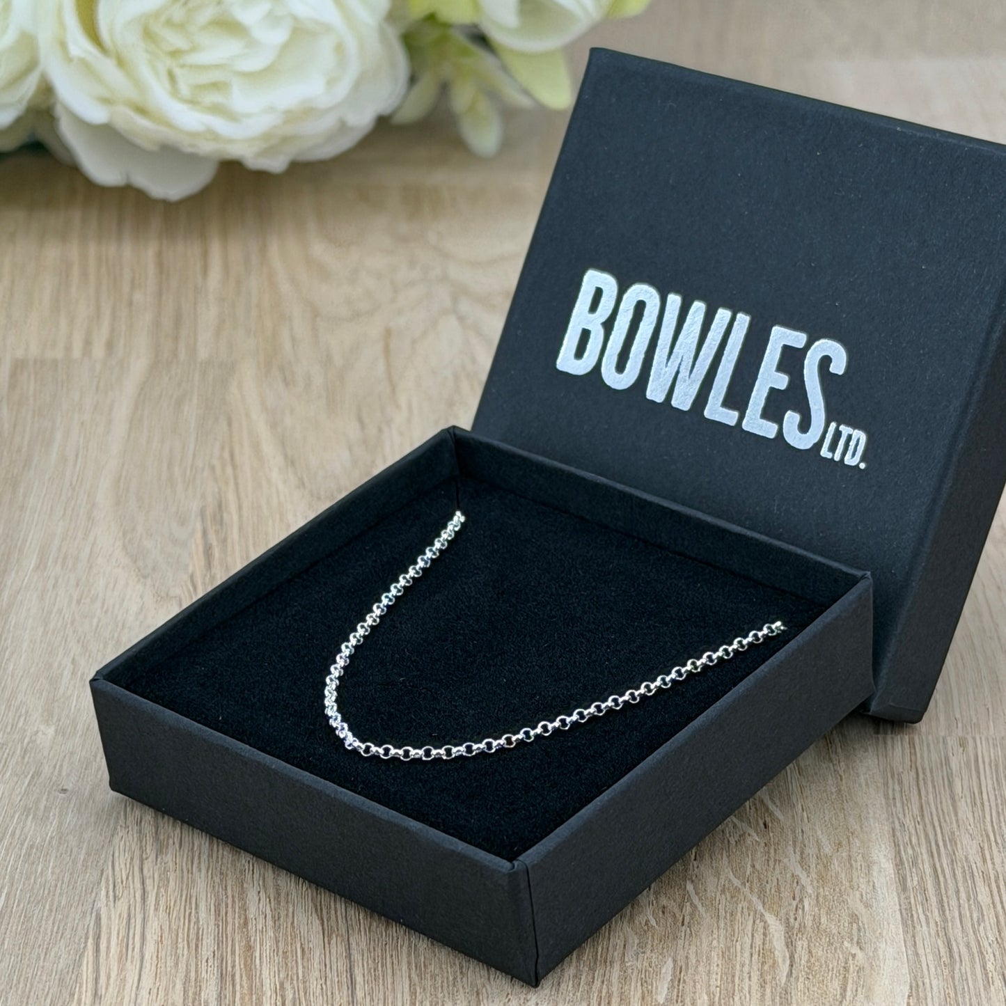 Brand New 925 Sterling Silver Belcher Chain Necklace – 16" (40cm)