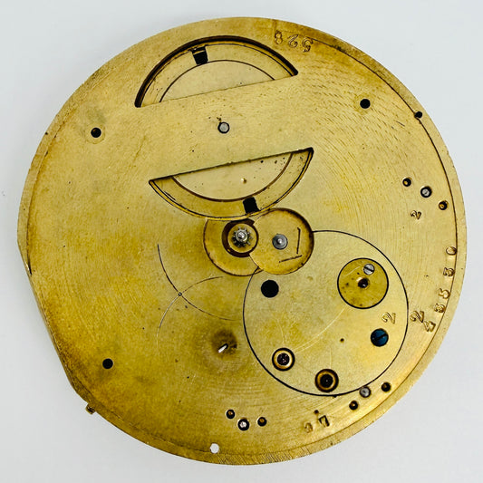 Antique Pocket Watch Movement - 47.5mm – Spares or Repair