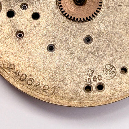 Omega 8760 Pocket Watch Movement - c.1904 - Spares or Repair