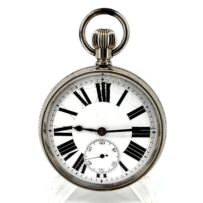 Antique Swiss Made Goliath Pocket Watch – 66mm – Working