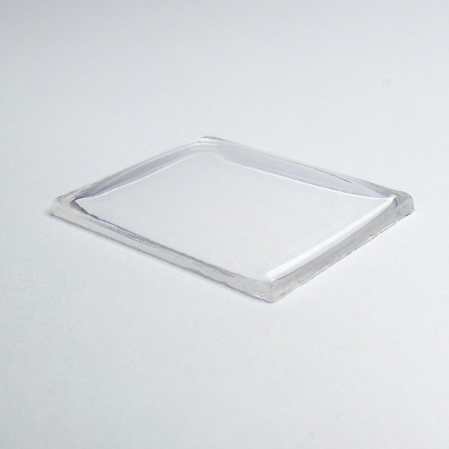Rectangle Domed - Bottom Edges Flat - G-S Flexo Acrylic Watch Crystals - Vintage New Old Stock