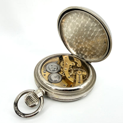 Antique Swiss Made Goliath Pocket Watch – 66mm – Working