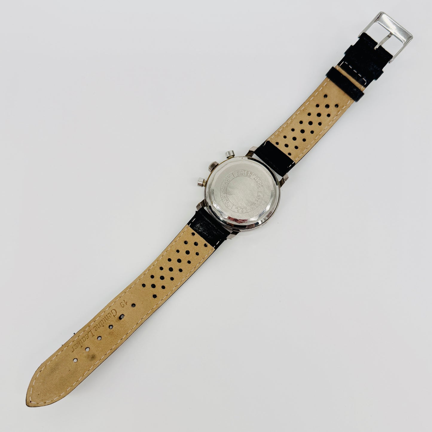 Vintage Freeson Black Dial Chronograph Watch - Landeron 48 - c.1960s