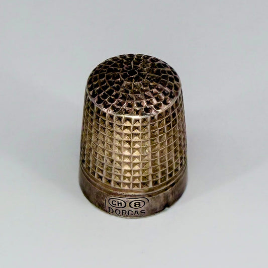 Charles Horner Dorcas Sterling Silver Thimble – Size 8