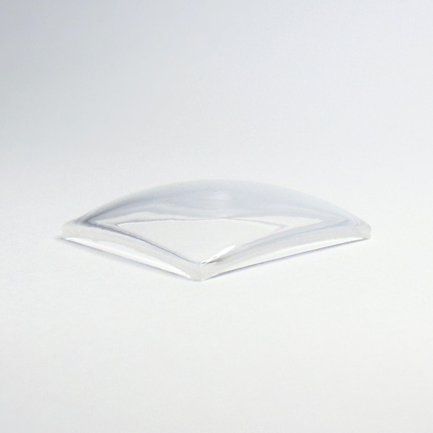 Square - Bottom Edge Curved (Both Sides) - G-S Flexo Acrylic Watch Crystals - Vintage New Old Stock