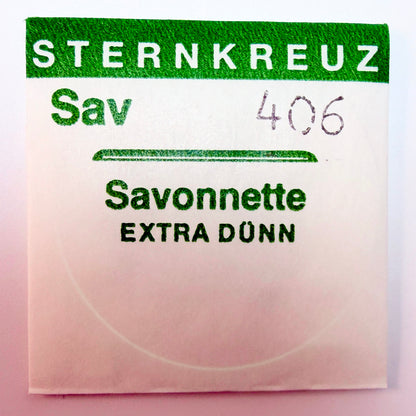 Sternkreuz Savonnette Extra Thin Hunter Pocket Watch Crystals (Acrylic, Low Dome)