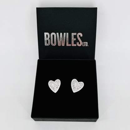 Vintage Sterling Silver Heart Cufflinks – London 2002, Links of London