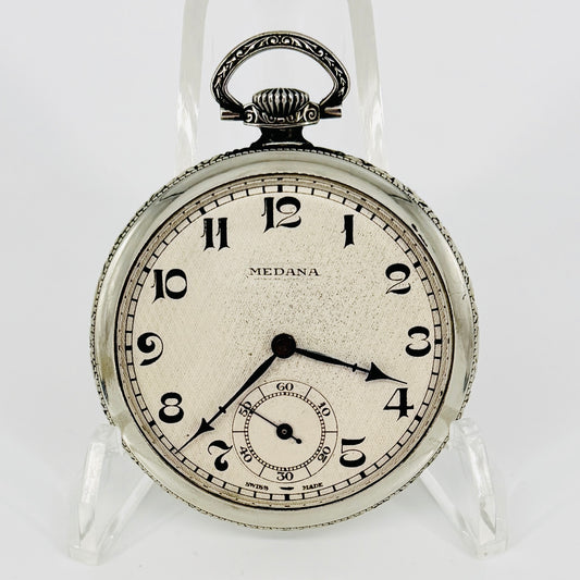 Vintage Medana Pocket Watch - Working - Swiss Made